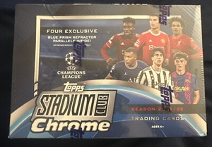 MEGA BOX 2021-22 Topps UEFA Champion League Stadium Club Chrome - Blue Prism