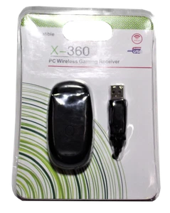 Ricevitore di gioco wireless PC adattatore USB per controller Microsoft Xbox 360 BK - Foto 1 di 11
