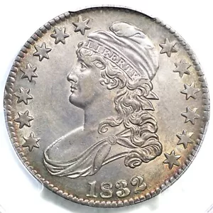 1832 O-119 R-4 PCGS AU 58 Sm Letters Capped Bust Half Dollar 50c - Picture 1 of 3