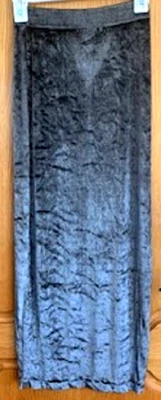 BCBG Paris Bon Chic Maxi Lápiz Elastizado Terciopelo Falda Gris Brillante Abertura Lateral talla:2 Foto 1 de 3