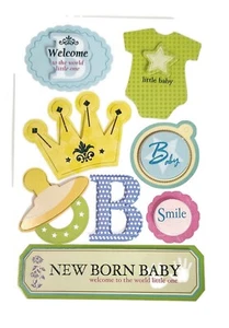 BABY RECIÉN NACIDO - Crafter's Square 3D Pop Up álbum de recortes artesanía pegatina OFERTA - Imagen 1 de 1