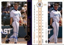 Josh Pressley Signed 1999 Just #225 Card Charleston Riverdogs Auto AU