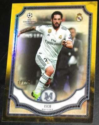 2018-19 Topps Museum UCL Isco GOLD # 10/50 Base #61 2019 - Image 1 of 2