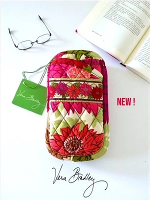 Estuche acolchado doble anteojos Vera Bradley con etiquetas estampado Hello Dahlia - ¡Nuevo! Foto 1 de 3