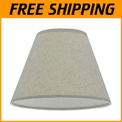 时尚亚麻蜘蛛灯罩 - 6 英寸顶部 x 12 英寸底部 — 第 1/4 张图片