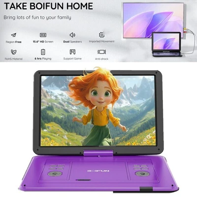 17,5" Tragbarer DVD-Player mit 15,6" HD-Schwenkdisplay 6 Stunden Akkulaufzeit - Bild 1 von 4