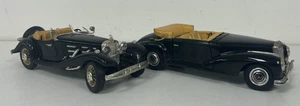 Vintage Mercedes Benz Model X2 Maisto 300S 1955 & Bburago 500K Roadster 1936 - Picture 1 of 24