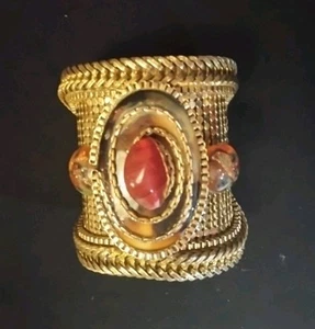 WENDY GELL 1985 Original Steine Armreif Armband signiert / datiert. ERSTAUNLICH. - Bild 1 von 5
