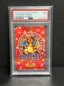 PSA 1 - 1996 Japanese Bandai Carddass Charizard Trainer Town Map - Picture 1 of 2