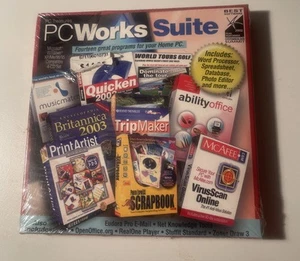 PC Works Suite Software Plus Edition 2003 14 Great Programs 4-CD Set - Picture 1 of 2