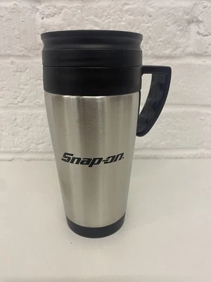 Snap On Tools Silver Thermal Travel Mug With Handle Xmas Gift New - Image 1 of 4