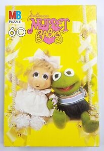 Muppet Babies Vintage MB 60 Piece Jigsaw Puzzle Complete 80s Kermit Miss Piggy