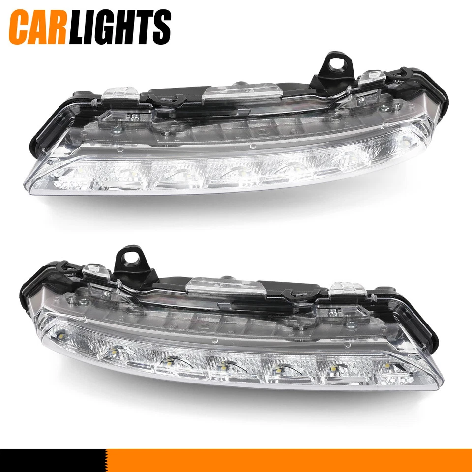 Fit For Mercedes Benz S350 S550 AMG Pair DRL LED Daytime Running Fog Light Lamp Foto 1 de 4