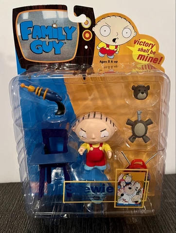2004 FAMILY GUY SERIES 1 STEWIE GRIFFIN WIDE EYES TV ACTION FIGURE MEZCO - NIB Cover