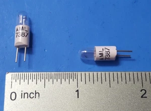 (5 PCs) MINIATURE LAMP , 7387, AML , 28V , 40mA , INDICATOR LIGHT BULB - Picture 1 of 2
