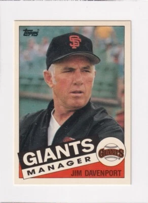 1985 Topps Traded Baseball - Manager # 27T Jim Davenport Nice Card - Image 1 of 2