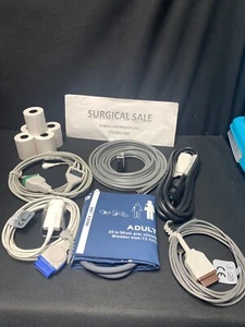 GE Dash 3000, 4000, 5000 - Accessories Kit - Masimo Spo2, ECG, Temp, NIBP, Paper - Picture 1 of 7