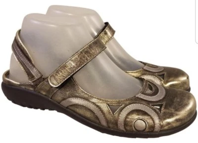 NAOT FOOTWEAR WOMAN SHOES SLINGBACK MARY JANES SILVER LEATHER 38/7 - Imagem 1 de 4