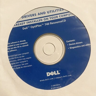 Dell OptiPlex 740 Resource CD Reinstall Drivers and Utilities 2006,  NEW - Image 1 of 2