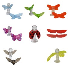 LEGO Minifigure Wings Accessories - Butterfly, Ghost, Ladybug - Pick Your Wings!