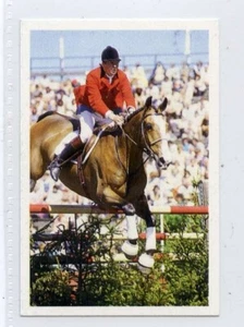 (Jh077-100) RARE,Trade Card Booster of Nick Skelton, Show Jumping 1986 MINT - Picture 1 of 2