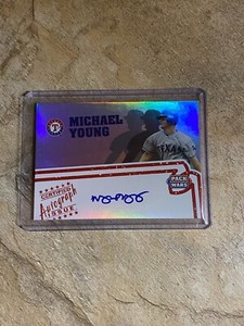 2005 Topps Pack Wars Michael Young Auto (Rangers)