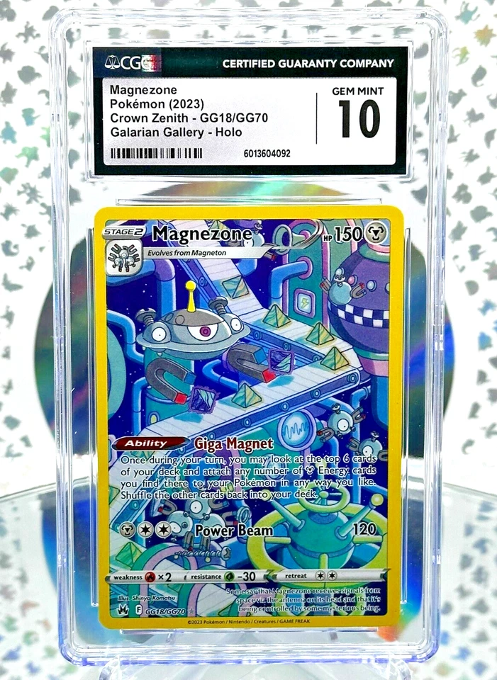 CGC 10 Magnezone GG18/GG70 Crown Zenith Secret Illustration Rare Pokemon Card - Image 1 of 1