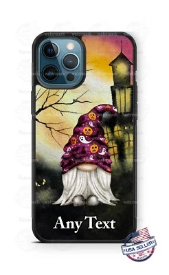 Halloween Gnome Haunted House Personalized Phone Case Cover - cute gift - Image 1 of 4