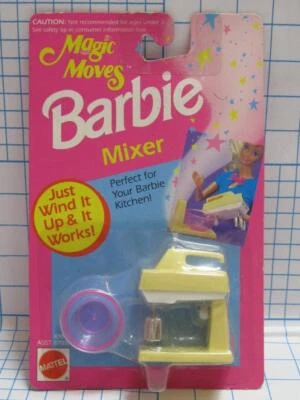 NEW NIP Mattel 1993 Arco Barbie Action Accents Magic Moves Wind Up MIXER/BOWL - Image 1 of 2
