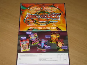 DANCE PARADISE - LOWESTOFT - 1995 RAVE CLUB FLYER (A4) - Picture 1 of 3