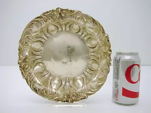 Sterling Silver Art Nouveau Bowl Oriental honeysuckle flower c1910 Meriden - Picture 1 of 7