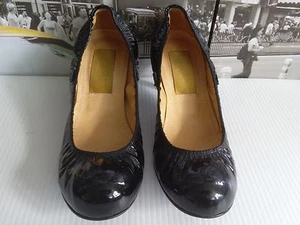 Sexy LANVIN Pumps Black Patent Leather EU 37 US 7 Retail $565 - Picture 1 of 1