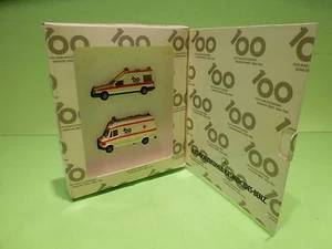 HERPA  MERCEDES BENZ 207D + BONNA 124 - AMBULANCE PROMO 100 JAAR- 1:87 HO - NMIB - Picture 1 of 4