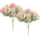 1 or 2 Silk Peony Artificial Fake Flowers Bunch Bouquet Home Wedding Party Decor