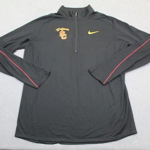 USC Trojans Sweatshirt Mens Large Team Issue Player Worn Game Used 1/4 Zip Nike - Picture 1 of 11