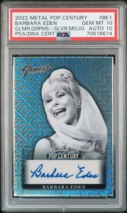 PSA 10 Auto 10 BARBARA EDEN 2022 LEAF POP CENTURY SIGNATURES GLAMOUR MOJO /10
