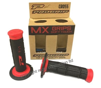 Empuñaduras PRO GRIP 791 MX NEGRO/ROJO para HONDA CRF150R 2007-2025 Foto 1 de 4
