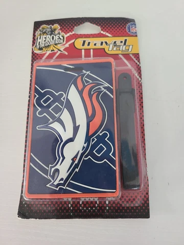 1998 NFL Denver Broncos Luggage Travel Tag Luggage, Golf, Backpack, Bag - NEW Cover