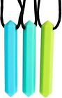 Pencil Sensory Necklace 3 Set - Best for Kids or Adults That Like Biting or H...
