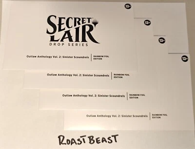 1x Magic Secret Lair - Outlaw Anthology Vol. 2: Sinister Scoundrels FOIL NEW - Image 1 of 2