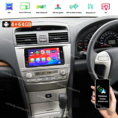 For Toyota Aurion 2011-2014 4+64GB Apple CarPlay Android 15 GPS Car Stereo Radio - image 1 of 4