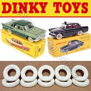 DINKY TOYS - WHITE SMOOTH 15mm ******NEW PROFILE***** X 20 TYRES - Picture 1 of 3