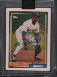 Topps Archives Signature Series 2021 Gary Sheffield automático 31/10 - Imagen 1 de 1