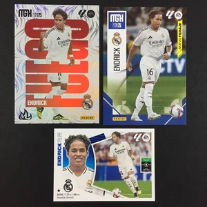 Endrick Lot 2 Card + 1 Sticker Panini La Liga 2024 2025 (25) Megacracks 444 499 - Picture 1 of 3