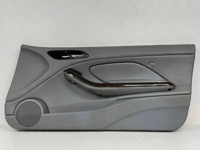 ⭐01-06 BMW 325CI 330CI E46 FRON RIGHT PASS/ DOOR PANEL GRAY LEATHER OEM LOT2311 Foto 1 de 4