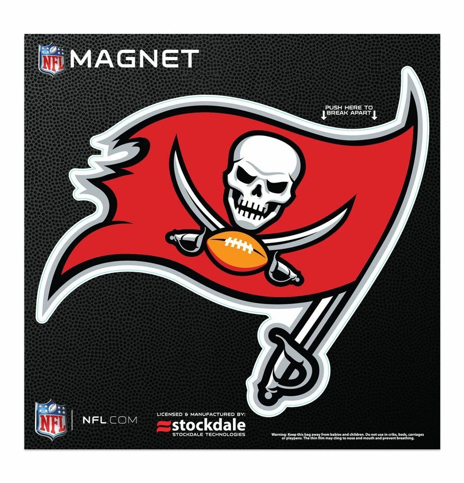 TAMPA BAY BUCCANEERS 6"X6" DIE-CUT MAGNET FOR INDOOR OR OUTDOOR USE HIGH QUALITY - Image 1 of 1