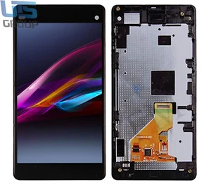 Für Sony Xperia Z1 Compact D5503 LCD Bildschirm Display Touchscren RahmenSchwarz - Bild 1 von 3