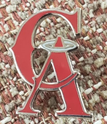 CALIFORNIA ANGELS "CA LOGO" Lapel Pin - CUT OUT LOGO - Image 1 of 2