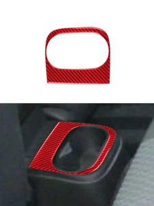 Carbon Fiber Rear Cup Holder Frame Sticker Trim For Chevrolet COBALT 2005-2010 - Picture 1 of 12