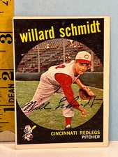 1959 Topps Willard Schmidt Cincinnati Reds #171  EX-MT